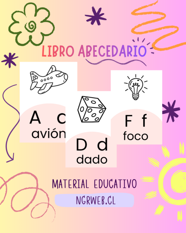 Libro Abecedario (Dibujo + Letras)