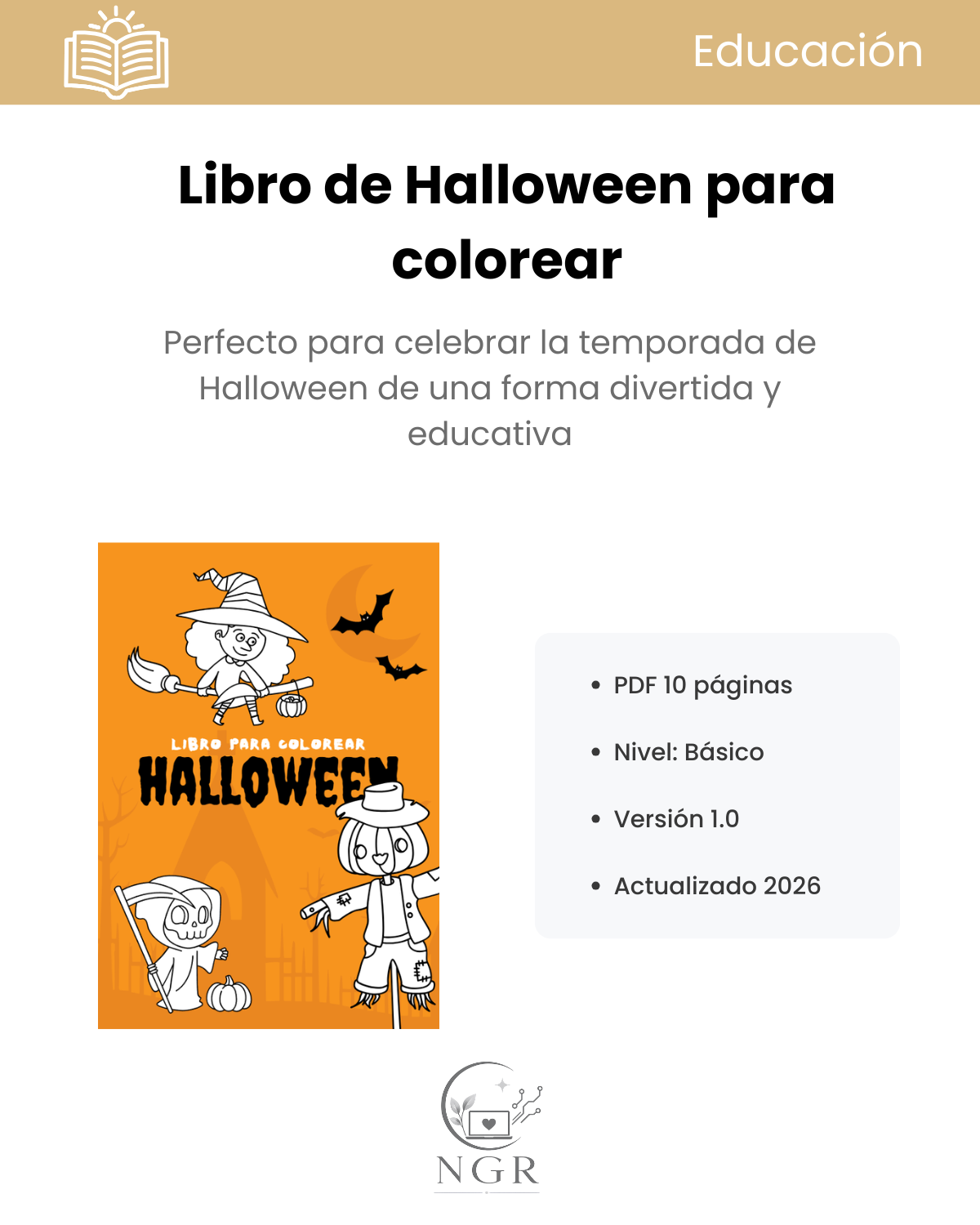 Libro de Halloween para colorear