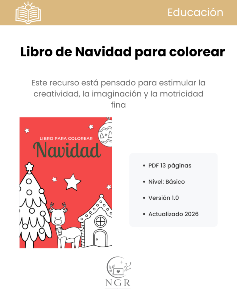 Libro de Navidad para colorear