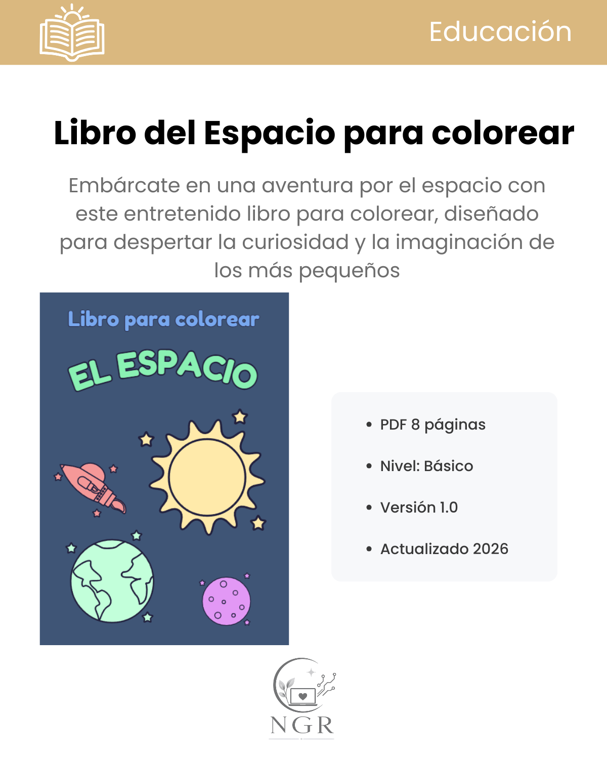 Libro del Espacio para colorear