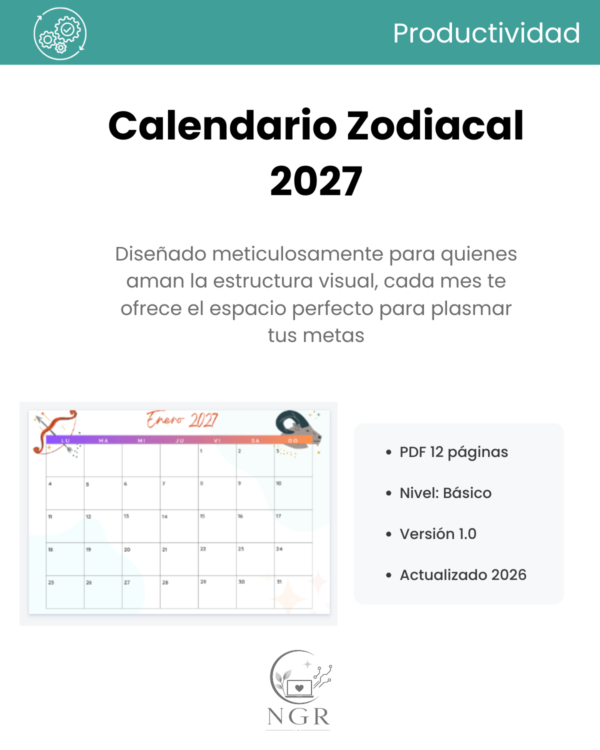 Calendario Zodiacal 2027