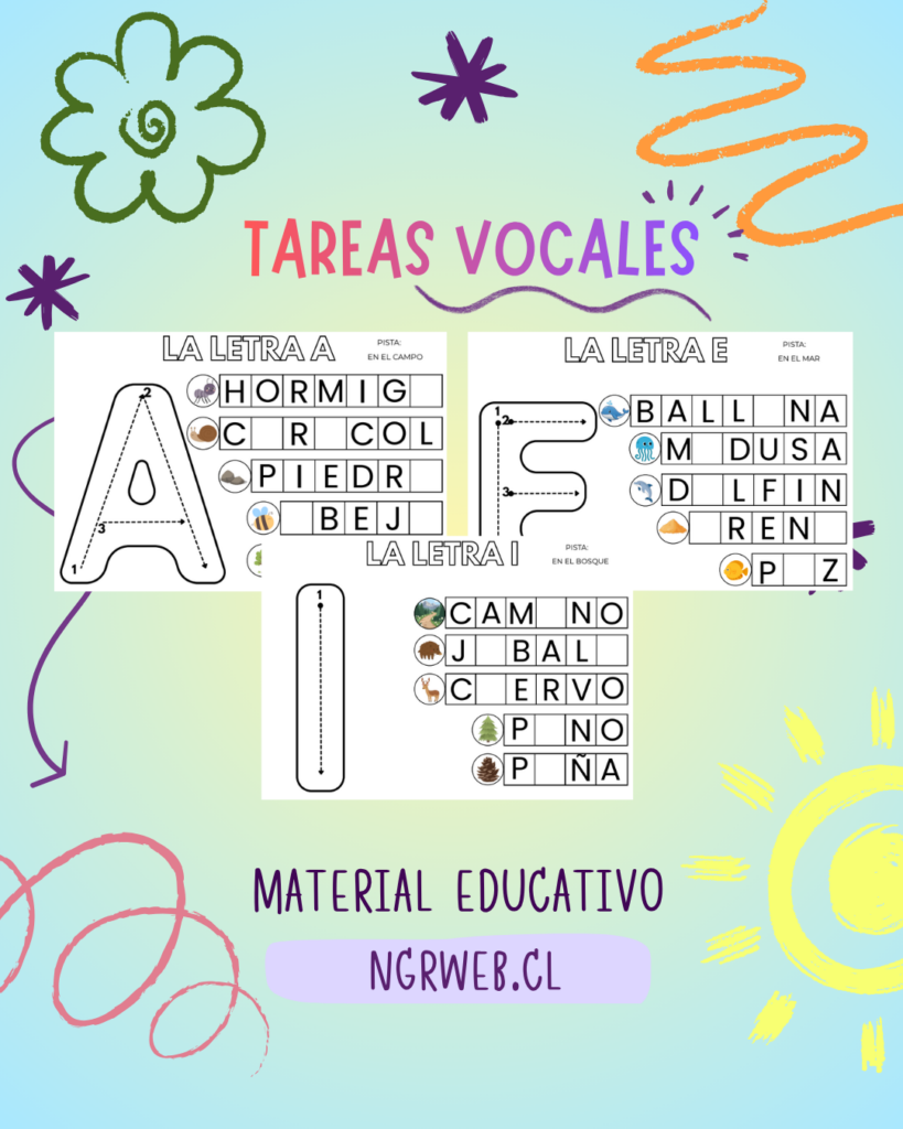Libro Vocales con Palabras