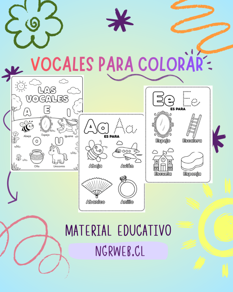 Libro Vocales para Colorear