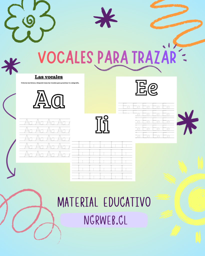 Libro Vocales para Trazar